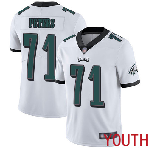 Youth Philadelphia Eagles #71 Jason Peters White Vapor Untouchable NFL Jersey Limited Player Football->youth nfl jersey->Youth Jersey